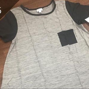 Gray and black Lularoe medium Carly